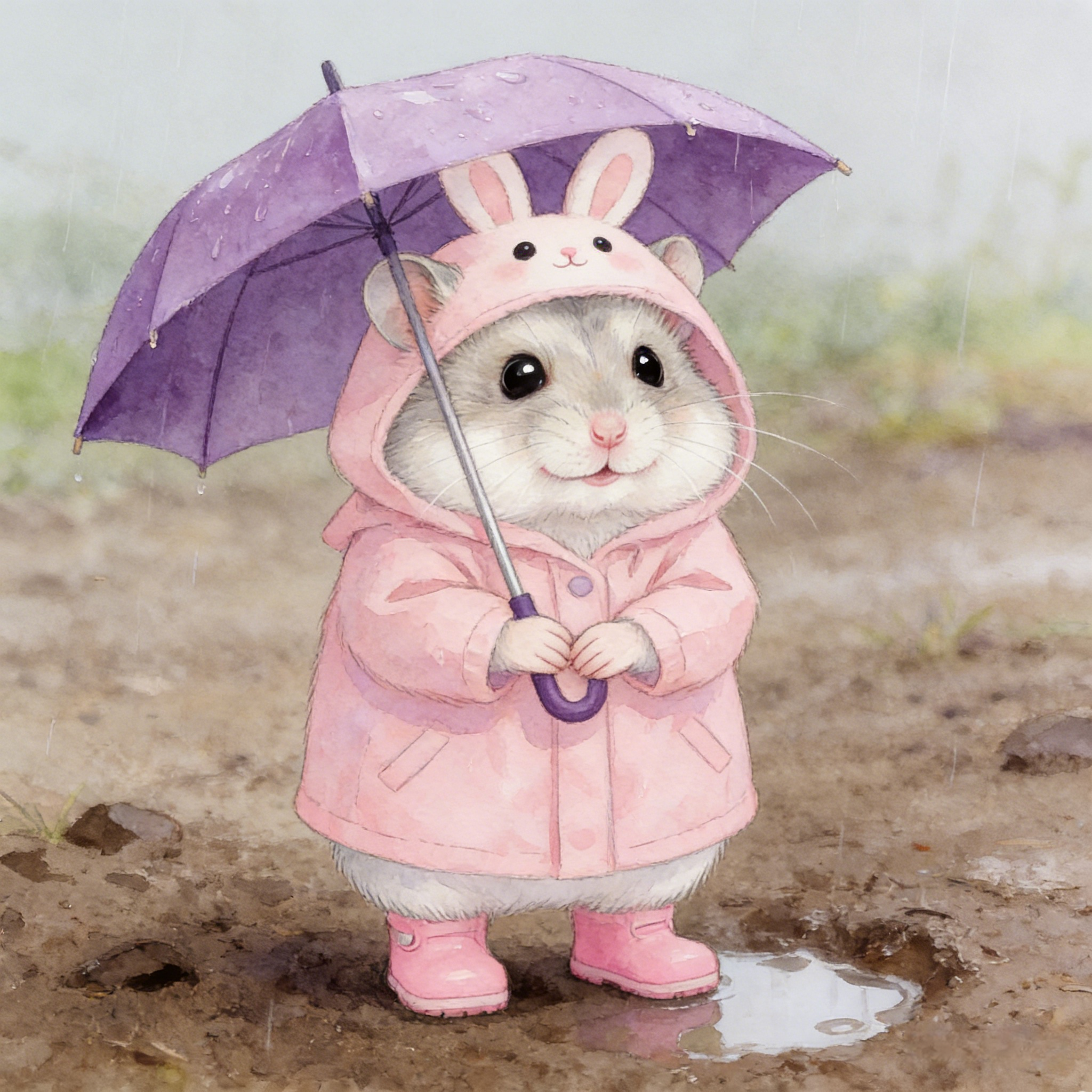 小兔雨衣