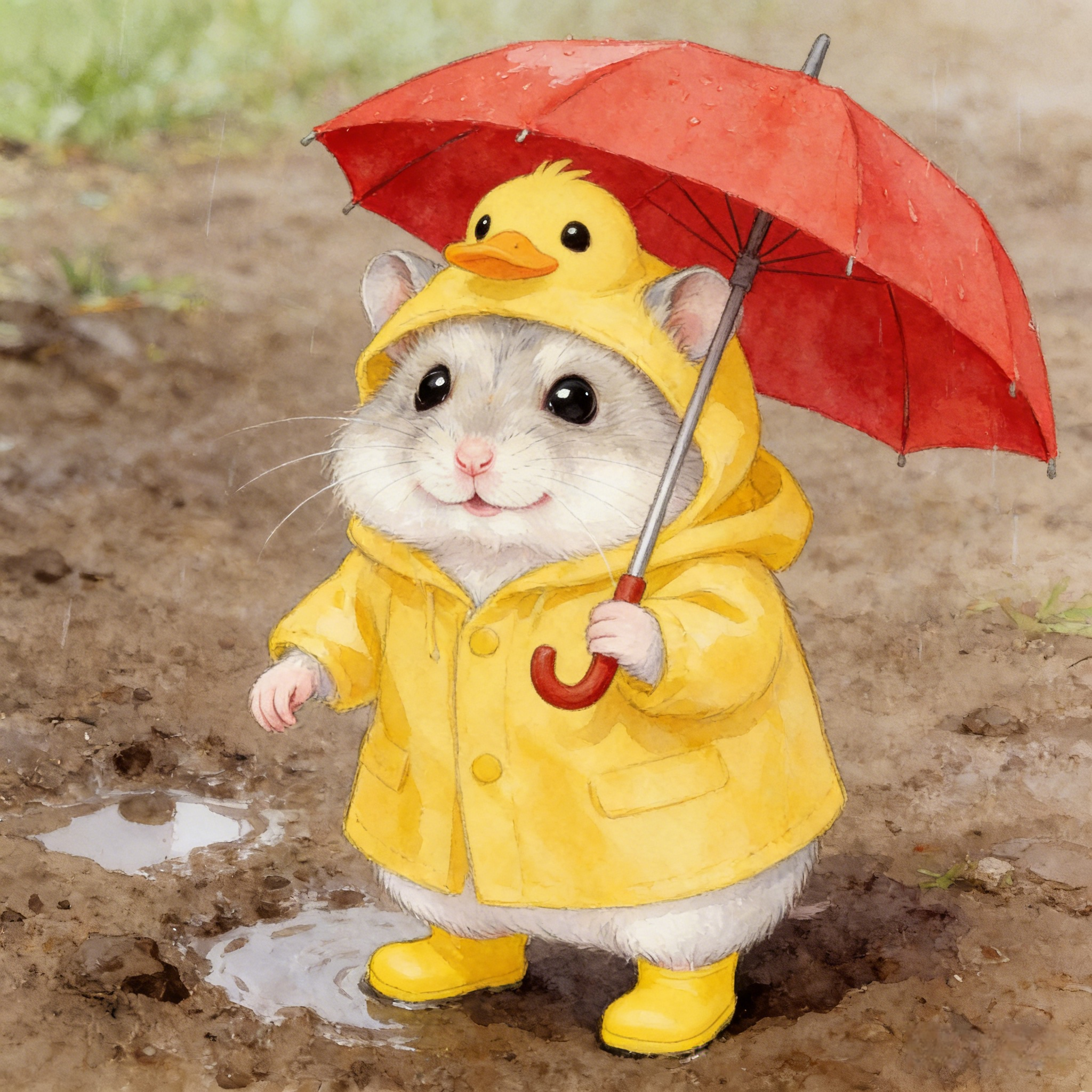 小鸭雨衣